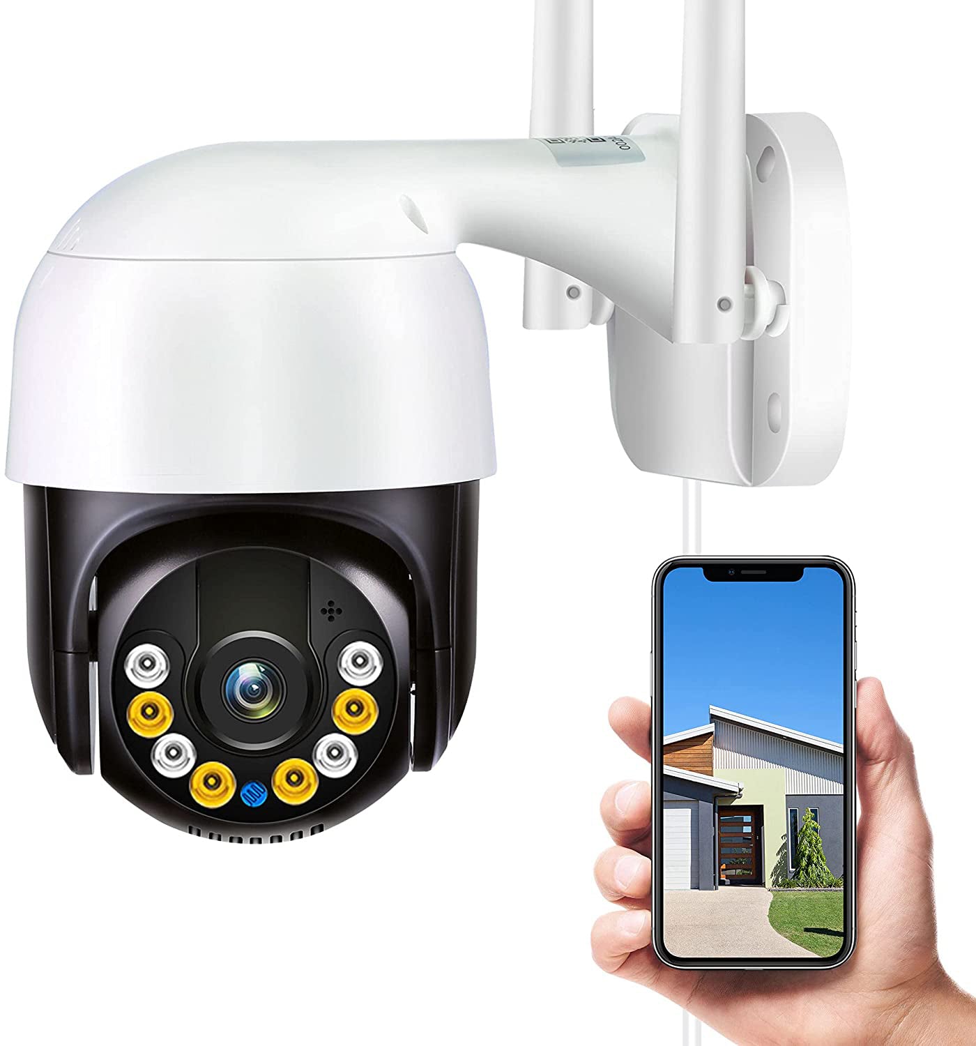 Menggood 2K Security Camera Outdoor, Wireless WiFi Camera Home Securit