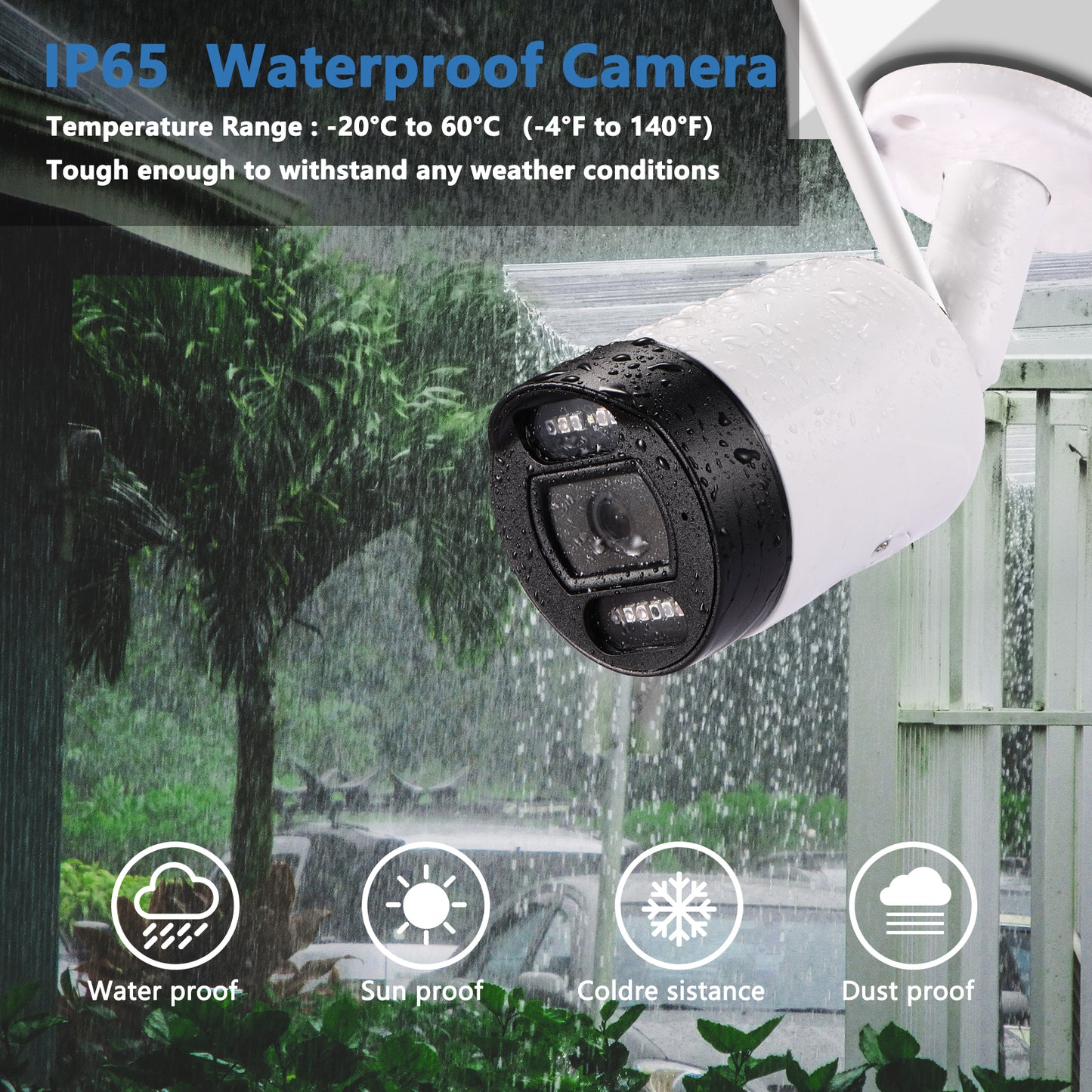 Menggood 1080P 2.4Ghz WiFi Security Camera Outdoor / Indoor